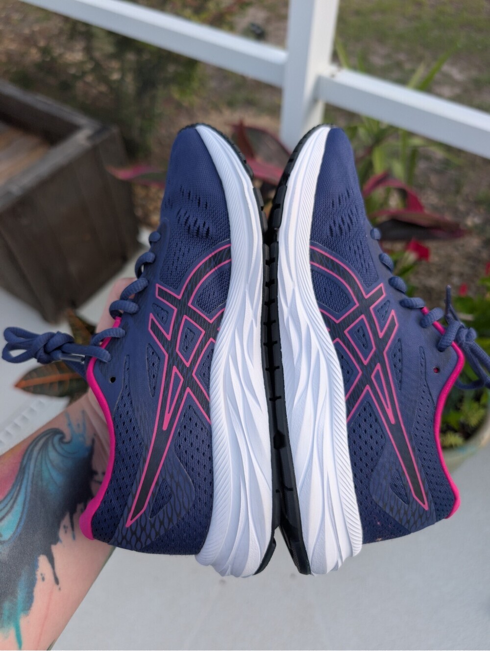 ASICS Women's GEL-Excite 6 Running Shoes Sz 6 Indigo Pink Rave Athletic Comfort - Picture 8 of 13